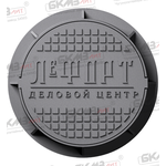Люк чугунный брендированный (с логотипом) на заказ